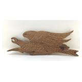 J BATES CARVED WOOD EAGLE DVIDSON CO 23"