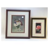 2 FRAMED FLORALS