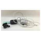 ELECTRONICS CHARGER, MULTI PLUG, EARBUDS, SPEAKER