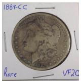 1889 CC Morgan silver dollar