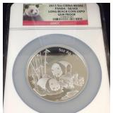 2013 5 ounce China medal panda Silver 2013 5 ounce China medal panda Silver