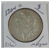 1904 O Morgan silver dollar