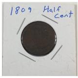 1809 Half cent 1809 Half cent