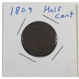 1809 Half cent