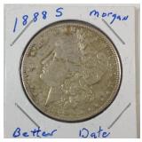 1888 S Morgan silver dollar 1888 S Morgan silver dollar