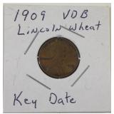 1909 VDB Lincoln wheat cent