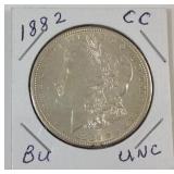 1882 CC UNC Morgan silver dollar