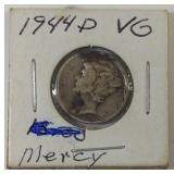 1944D Mercury dime