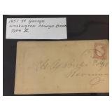 1851 3 cent G. Washington Type II Stamp 1851 3 cent G. Washington Type II Stamp