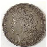 1890 CC Morgan silver dollar