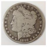 1892 S Morgan silver dollar 1892 S Morgan silver dollar