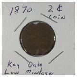 1870 2 cent coin 1870 2 cent coin