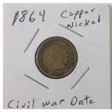1864 one cent copper nickel 1864 one cent copper nickel