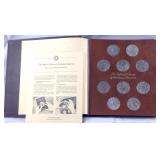 Franklin mint 50 pewter set history of colonial