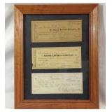 Antique freight and railroad receipts