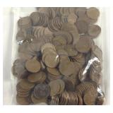 Large bag of wheat pennies