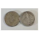 2 US 1908 one peso Philippines silver 2 US 1908 one peso Philippines silver