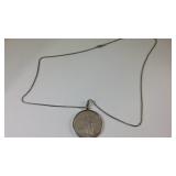 1986 liberty proof silver dollar necklace 1986 liberty proof silver dollar necklace