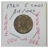 1960 nickel errors DDO & DDR 1960 nickel errors DDO & DDR