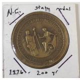 Brass NC  State Medal 200 years