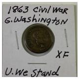 1863 civil war token united we stand 1863 civil war token united we stand