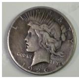 1926 US Silver Peace dollar