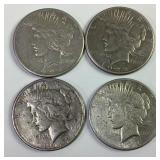 4 1922 US Silver Peace Dollars 4 1922 US Silver Peace Dollars
