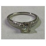 18 k Ritani Diamond engagement ring 1.21 CTW