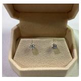 1tcw Diamond stud earrings