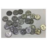 26 US Silver Washington quarters 26 US Silver Washington quarters
