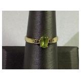 10 K yellow gold ladies ring size 6.5