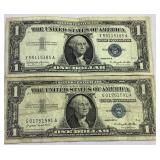 1957 A&B One dollar silver certificates 1957 A&B One dollar silver certificates