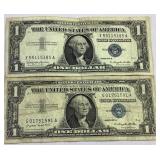 1957 A&B One dollar silver certificates