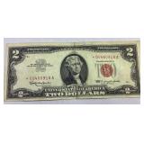 1963 two dollar red seal star note