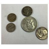 Miscellaneous lot of silver coins