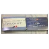 2009 2010 US mint proof coin sets 2009 2010 US mint proof coin sets