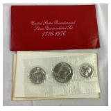 US bicentennial silver uncirculated set