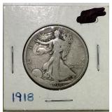 1918 walking liberty half dollar