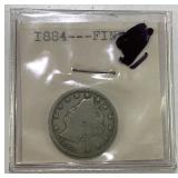 1884 V Nickel 1884 V Nickel