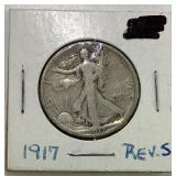 1917 REv S walking liberty half dolla