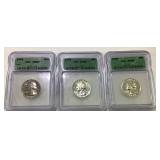 1958 , 1958, 1966 graded quarters