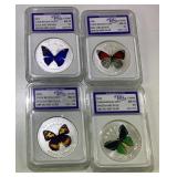 2009 Chen Baocai set of 4 Silver Clad Coins 2009 Chen Baocai set of 4 Silver Clad Coins