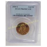 2000 S SAC $1 PCGS PR69DCAM