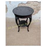 ANTIQUE SOLID MAHOGANY LAMP TABLE