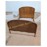 ANTIQUE BIRDS EYE MAPLE FULL SIZE BED