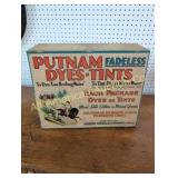 ANTIQUE PUTNAM DYES-TINT CABINET COMPLETE W/ TINT