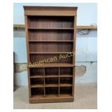 ANTIQUE QUARTER SAWN OAK GENERAL STORE CABINET