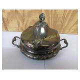 ANTQ. REED & BARTON SILVER PLATE DOME BUTTER DISH