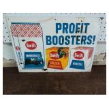 VINTAGE SWIFT PROFIT BOOSTERS METAL SIGN