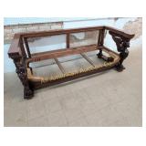 ANTIQUE MAHOGANY WING GRIFFIN SOFA